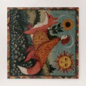 Märchenfrau und Fuchs Puzzle (Horizontal)