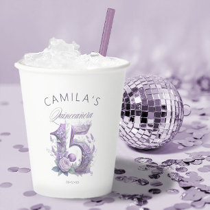 Märchengarten Fünfzehn Quinceanera ID1030 Pappbecher