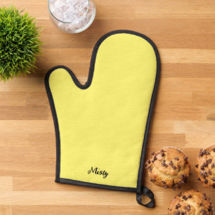 Märchengelb solides maßgeschneidertes Weihnachten Ofenhandschuh