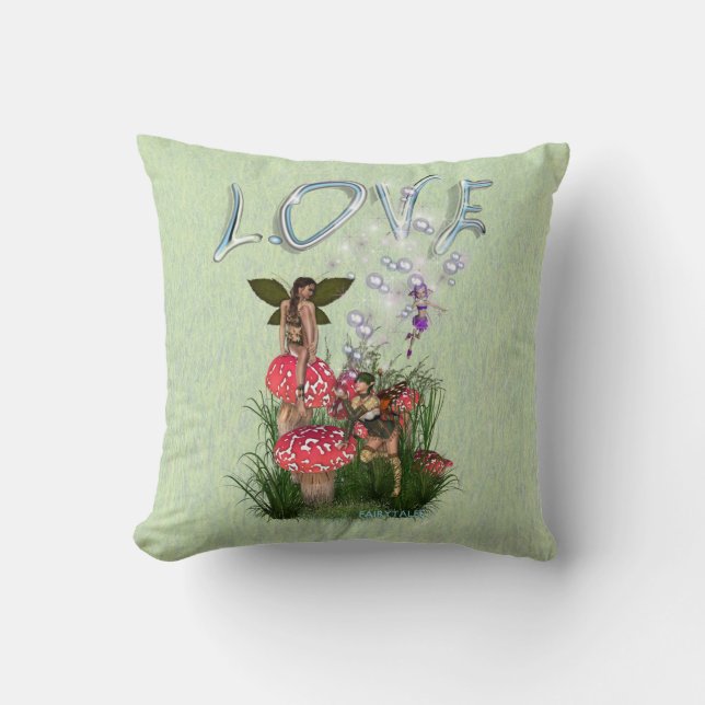 Märchengeschichten aus Rot und Weiß Kissen (Vorderseite)