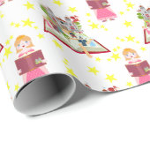 Märchengeschichten Girl's Birthday Party Geschenkpapier (Rolleneckpunkt)