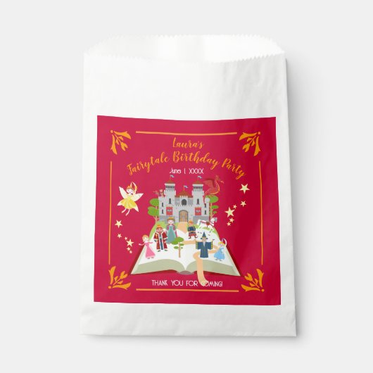 Märchengeschichten Girl's Birthday Party Geschenktütchen (Vorderseite)