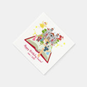 Märchengeschichten Girl's Birthday Party Serviette (Ecke)