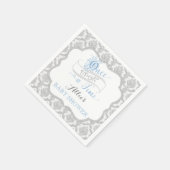 Märchenhaft einmal auf einem Damast des Zeitprinze Serviette (Ecke)