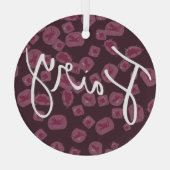 Märchenhaft personalisierbar ornament aus glas (Rückseite)