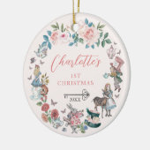 Märchenhafte Alice im Wunderland 1. Foto Keramik Ornament (Links)