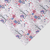 Märchenhafte Bücher und magische Kreaturen weiß Seidenpapier (Ausschnitt)