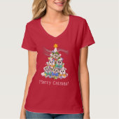 Märchenhafte Catmas! Red V-Neck T - Shirt (Vorderseite)