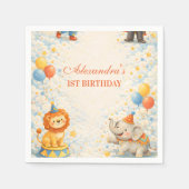 Märchenhafte Circus Friends Geburtstag Serviette (Vorderseite)