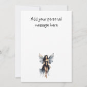 Märchenhafte Collage Grußkarte Einladung (Rückseite)