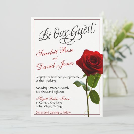 Märchenhafte Einladung (Stehend Vorderseite)