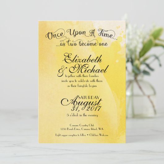 Märchenhafte Einladung (Stehend Vorderseite)