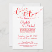 Märchenhafte Einladung einmal nach einer bestimmte (Vorderseite)