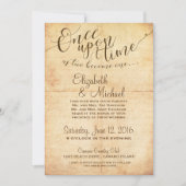 Märchenhafte Einladung einmal zu einer Hochzeit (Vorderseite)