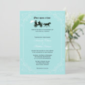 Märchenhafte Einladung zu Hochzeiten (Stehend Vorderseite)