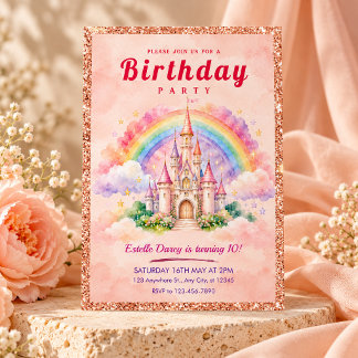 Märchenhafte Einladung zum zehnten Geburtstag im S