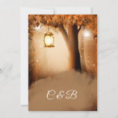 Märchenhafte Einladung zur Waldhochzeit (Rückseite)