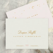 Märchenhafte, elegante Babydusche-Windpreisraffine Mitteilungskarte