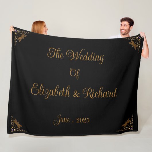 Märchenhafte Fantasy-Hochzeit Fleecedecke (Beispiel)