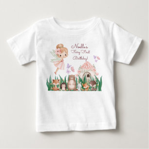 Märchenhafte Fee zum ersten Geburtstag Ehrengast Baby T-shirt