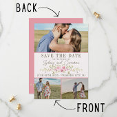 Märchenhafte Florale Pink & Grün Garten Save The D Date