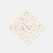 Märchenhafte Gans 1. Geburtstag Serviette (Ecke)