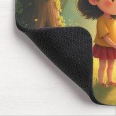 Märchenhafte Geschwister Mauskissen. Mousepad (Ecke)