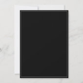 Märchenhafte Gothic-Script-Schwarze Hochzeit Einladung (Rückseite)