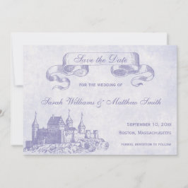 Märchenhafte Hochzeit Sichern des Datums Save The Date