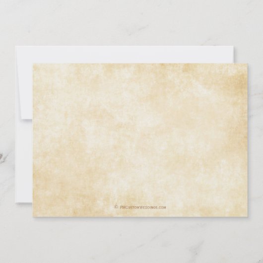 Märchenhafte Hochzeit Sichern des Datums Save The Date (Rückseite)