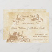 Märchenhafte Hochzeit Sichern des Datums Save The Date (Vorne/Hinten)