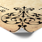 Märchenhafte Hochzeitskarte Poster (Ecke)