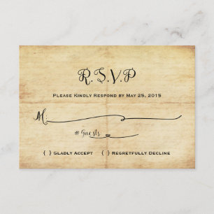 Märchenhafte Hochzeitskarte RSVP - einmal in der Z Karte