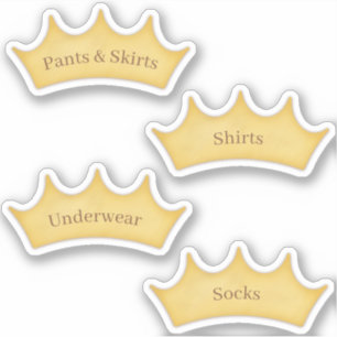 Märchenhafte Kids Room Storage & Organisation Labe Aufkleber