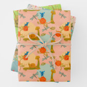 Märchenhafte Muster Geschenkpapier Set (Beispiel)