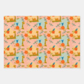 Märchenhafte Muster Geschenkpapier Set (Vorderseite)