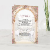 Märchenhafte Pferde Ancient Indian Palace Hochzeit Einladung (Rückseite)