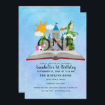 Märchenhafte Pop Erstgeburt Einladung<br><div class="desc">Feiern Sie den magischen Geburtstag Ihres Kindes mit diesem Fairytale Pop Up Book Kindergeburtstag Design. Dieses Design zeigt ein märchenhaftes Pop-Up-Buch mit Burg,  Ritter,  Drache und Einhorn vor blauem Aquarellhintergrund. Sie können dies durch einen Klick auf "PERSONALISIEREN" weiter anpassen. Für weitere Fragen kontaktieren Sie uns bitte unter ThePaperieGarden@gmail.com.</div>