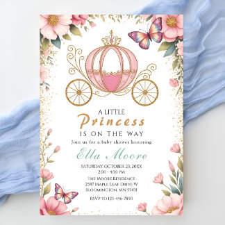 Märchenhafte Prinzessin-Baby-Party Einladung