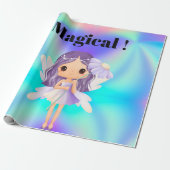 Märchenhafte Prinzessin-Feen-Geburtstag Geschenkpapier (Ungerollt)