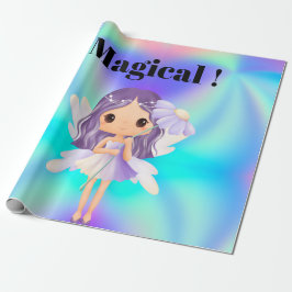 Märchenhafte Prinzessin-Feen-Geburtstag  Geschenkpapier