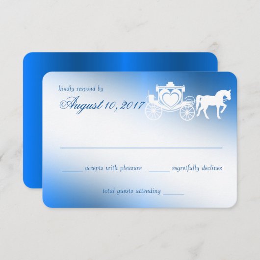 Märchenhafte Reaktion der verzauberten Sapper-Befö RSVP Karte (Vorne/Hinten)