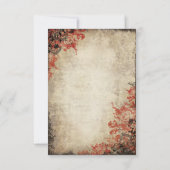 Märchenhafte Rote Rosen mit RSVP-Antwortkarte RSVP Karte (Rückseite)