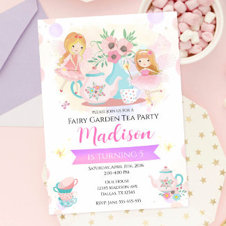 Märchenhafte Teeparty Verzauberter Garten Magische Einladung