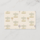 Märchenhafte Vintage Vergnügungspark Kinderdusche Begleitkarte (Rückseite)