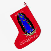 märchenhafte Weihnachten Großer Weihnachtsstrumpf (Rückseite (Hängend))