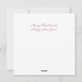 Märchenhafte Weihnachtsbäume Schneelandschaft Feiertagskarte (Rückseite)