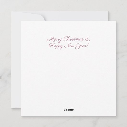 Märchenhafte Weihnachtsbäume Schneelandschaft Feiertagskarte (Rückseite)