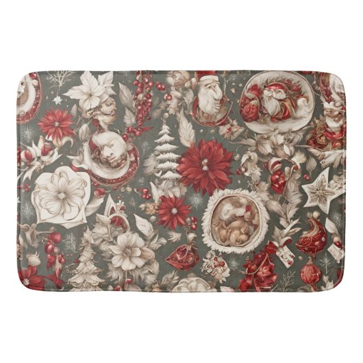 Märchenhafte Weihnachtsdekorationen, Blume Badematte (Vorderseite)