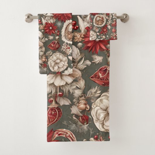 Märchenhafte Weihnachtsdekorationen, Blume Badhandtuch Set (Insitu)